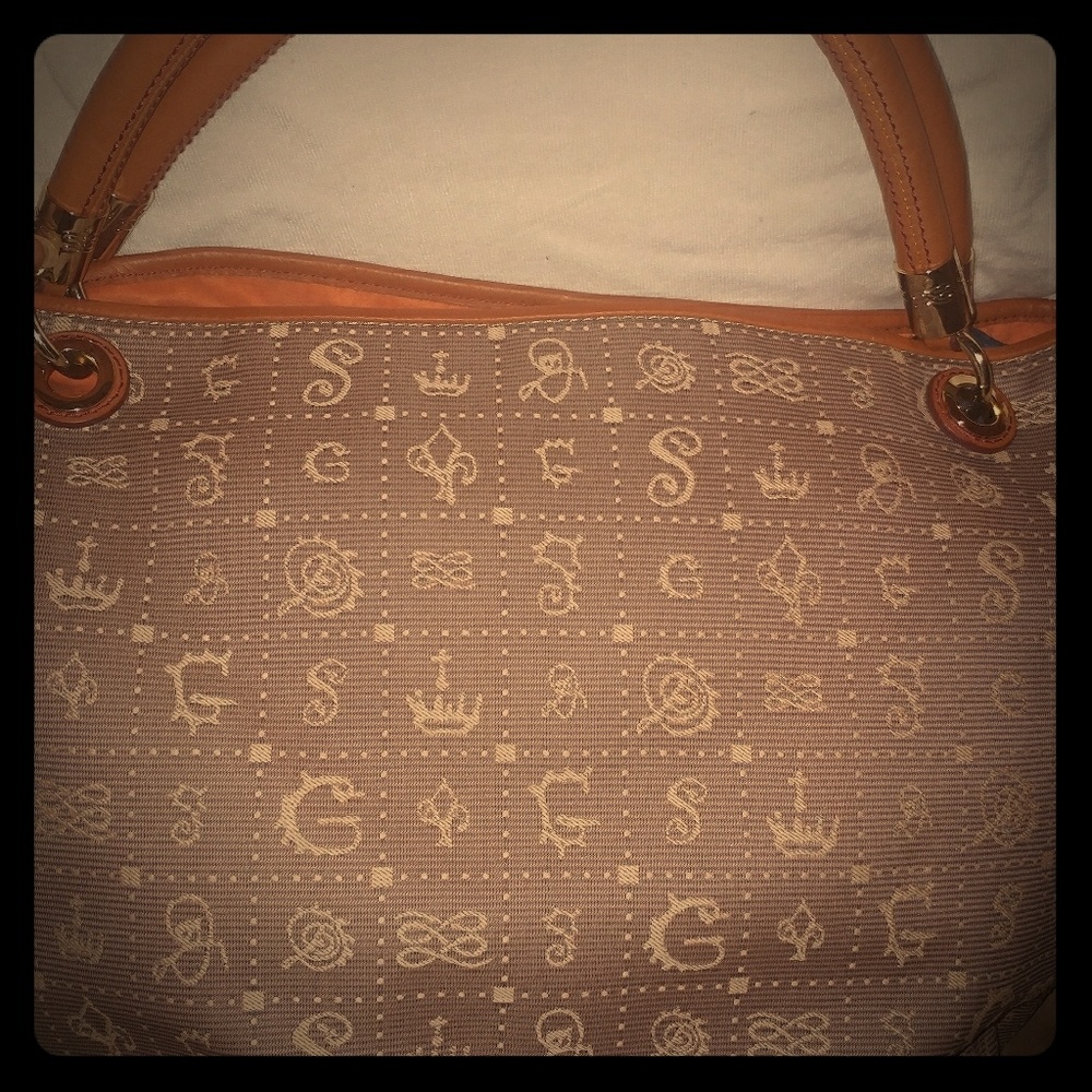 Lancel Paris Canvas Tote